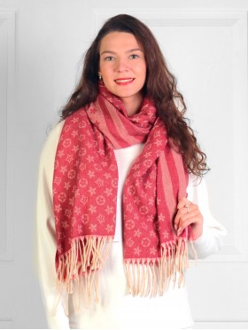 Cashmere Feeling Designer Scarf with Fringes